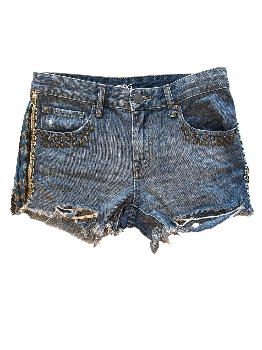 BDG Women's Embroidered Denim Cut-off Shorts